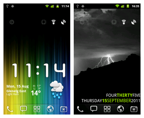 Nexus S Home Screens