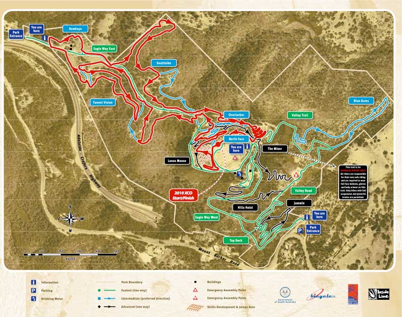 2010 Australian MTB Championships Map