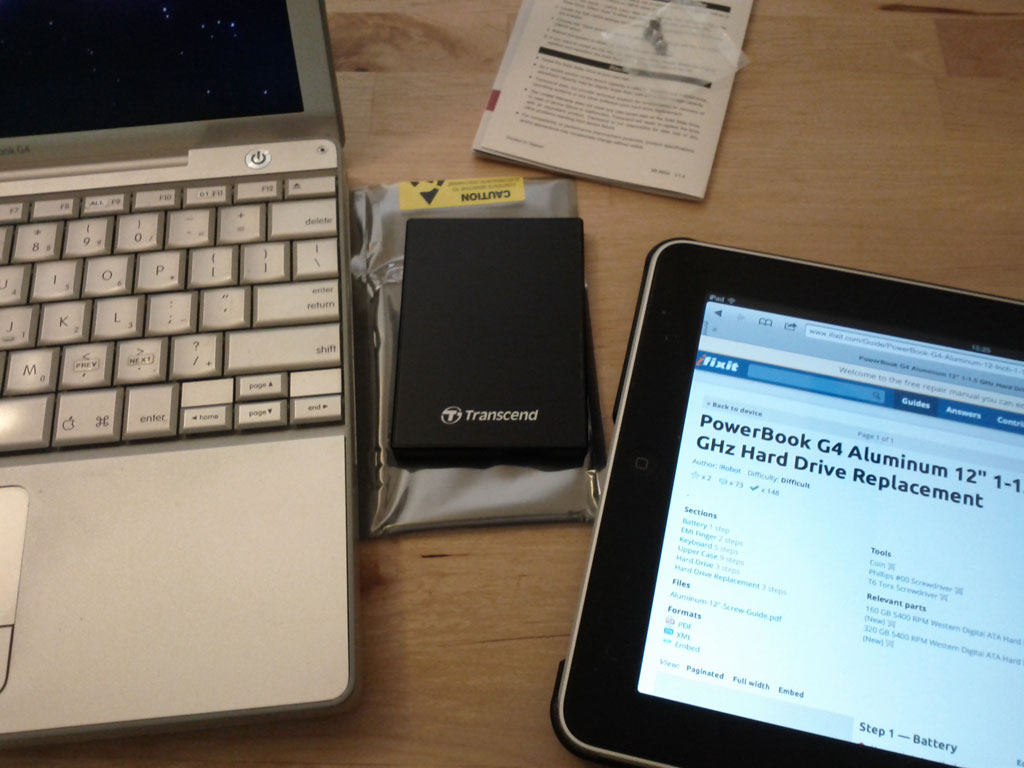 12″ PowerBook SSD Upgrade