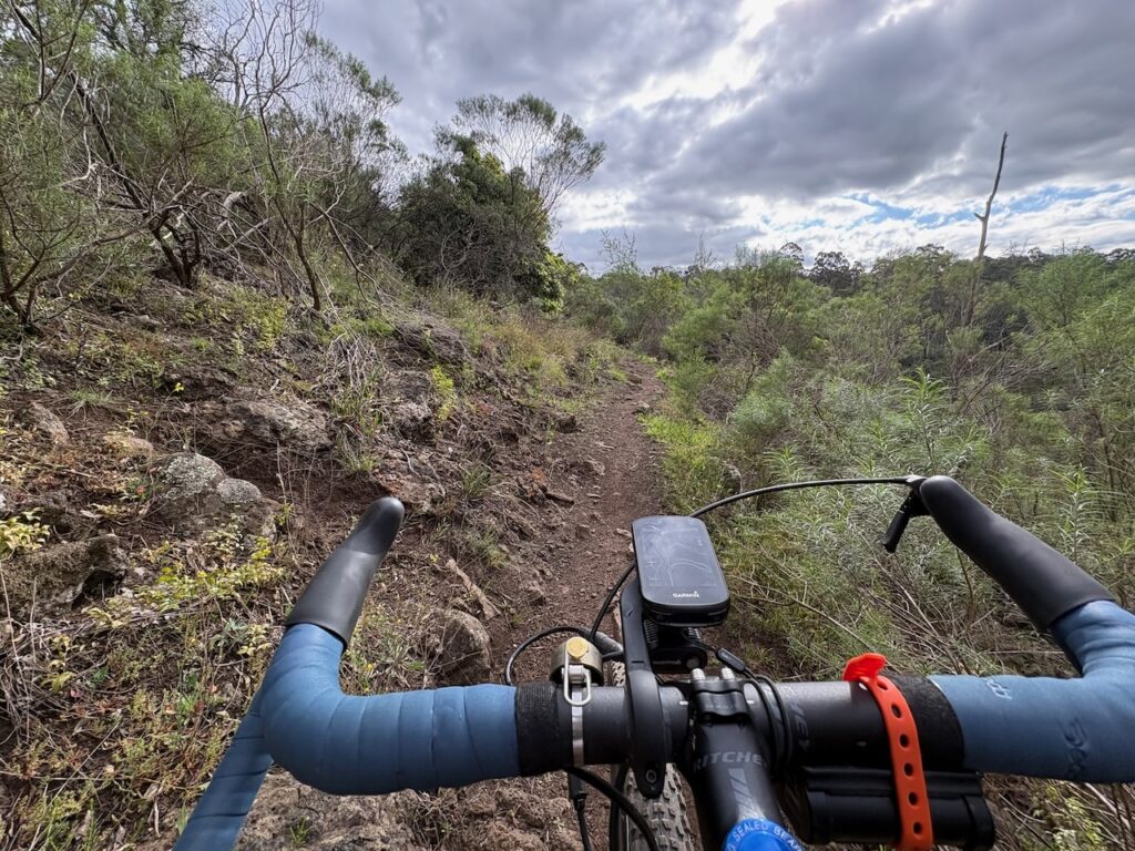 Riding the Eriksen dropbar MTB in Plenty Gorge